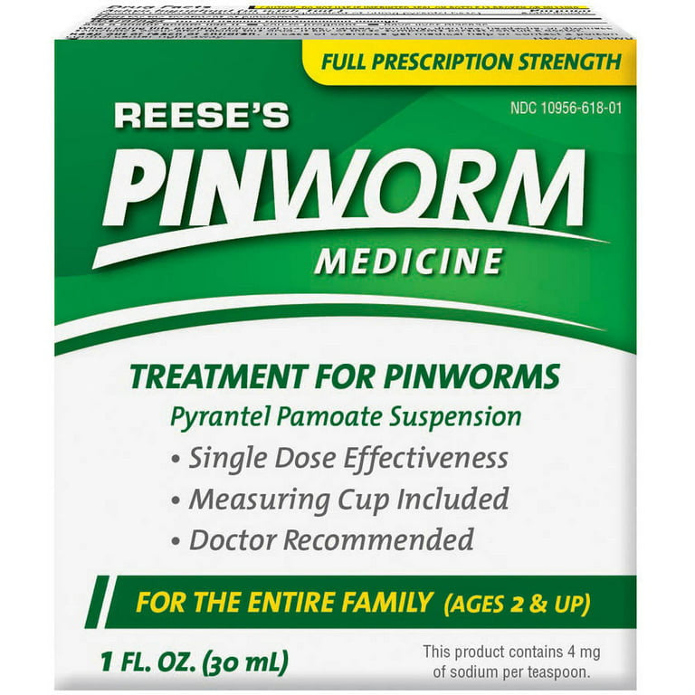 Reeses Pinworm Medicine Full Strength Liquid, 1 Oz